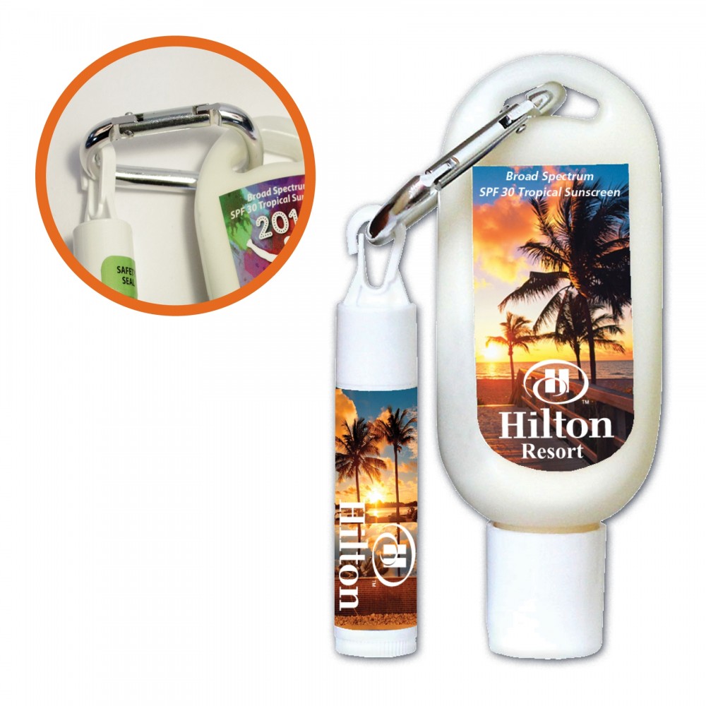 Custom Printed Fresh Mouth Lip Balm + Carabiner + Sunscreen Custom Printed Fresh Mouth Lip Balm + Carabiner + Sunscreen