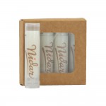 Spf 15 Lip Balm 4-Pack In Kraft Window Box Spf 15 Lip Balm 4-Pack In Kraft Window Box with Logo