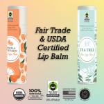 Logo Branded Tea Tree Peppermint Flavor USDA Organic Fair Trade Lip Balm