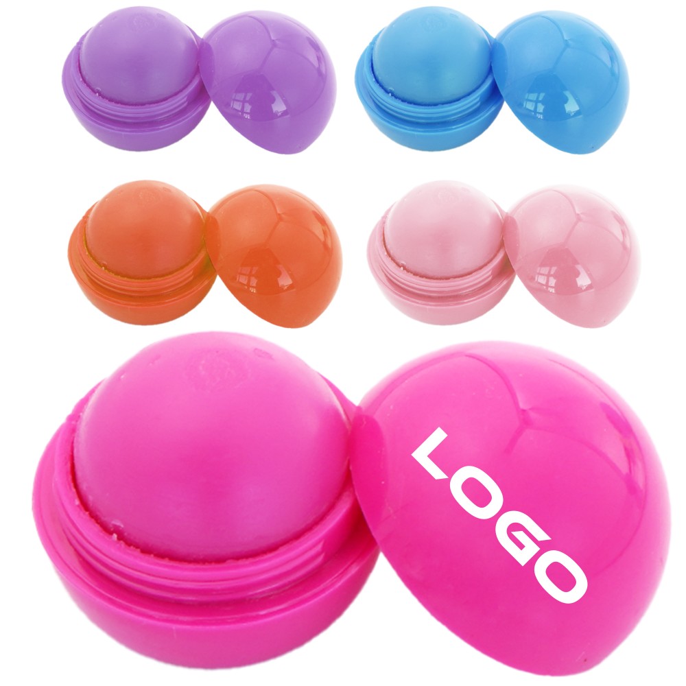 Personalized 6 Colors Fruit Essence Round Lip Balm