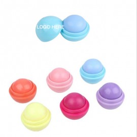 Round Shape Lip Balm with Logo