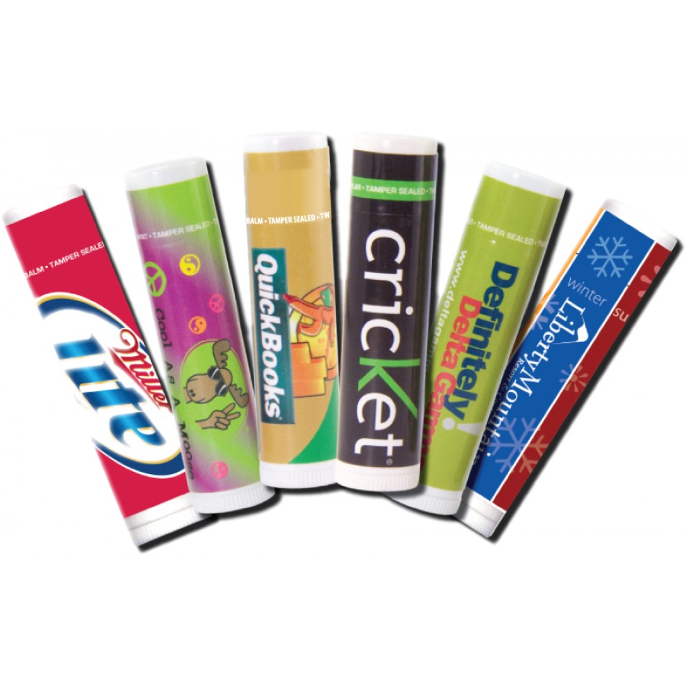 Apple Head Premium Lip Balm in Clear Tube Logo Branded Apple Head Premium Lip Balm in Clear Tube Logo Branded