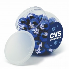 Large Fish Bowl with Metallic Finish Round Lip Balm with Logo