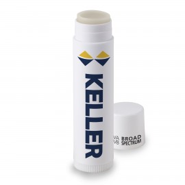White Stick Beeswax Lip Balm, Nature Friendly, SPF 15 with Logo