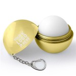 Custom Printed Metallic Lip Balm with Keychain