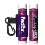 Logo Branded Chap Ice Very Wild Cherry SPF 15 Lip Balm W/ Custom Leash