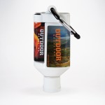 Personalized 1.9 Oz. Duo Bottle W/Spf 30 Sunscreen & Spf 15 Lip Balm In White Tube