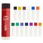 Custom Printed Natural Beeswax Lip Balm --- Colored Cap