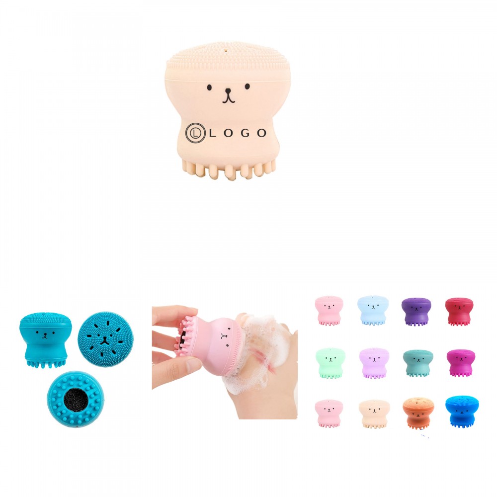 Silicone Facial Cleansing Massage Brush Custom Imprinted Silicone Facial Cleansing Massage Brush Custom Imprinted