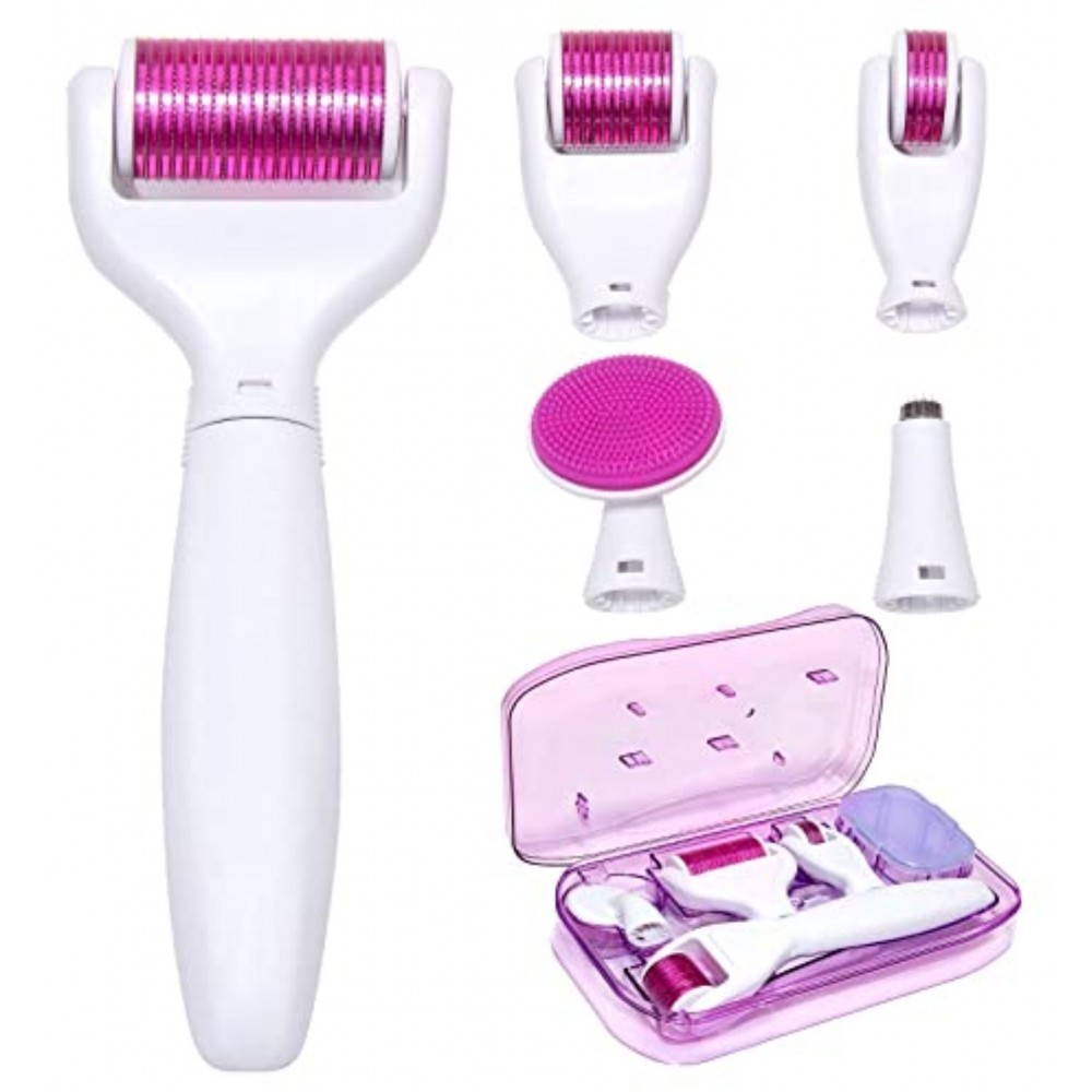 Logo Branded 6 in 1 Microneedle Derma Roller Kit Logo Branded 6 in 1 Microneedle Derma Roller Kit