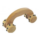 Personalized Arch Shape Wooden Massager w/ Magnetic Spokes