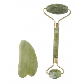 Vivitar Jade Face Roller & Gua Sha with Logo