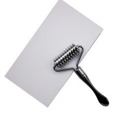 Textured Zine Alloy Metal Facial Roller W/ Packing Box with Logo