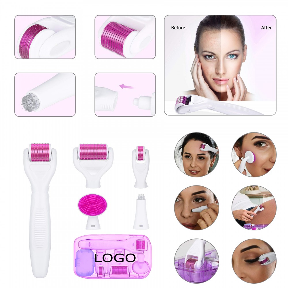 Logo Branded 6 in 1 Derma Roller Kit Logo Branded 6 in 1 Derma Roller Kit