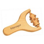 Wooden Spoke Massager with Logo