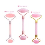 Custom Printed Rose Quartz Massager Face Roller