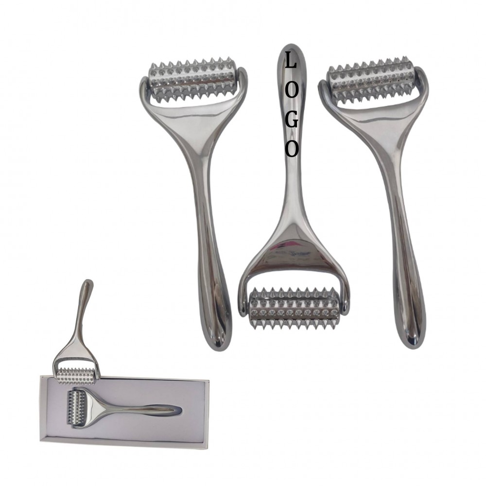 Metal Textured Face Roller with Logo