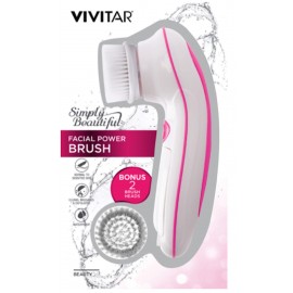 Vivitar Electric Pink Facial Brush with Logo