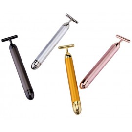24k Golden Pulse Facial Face Massager Roller with Logo