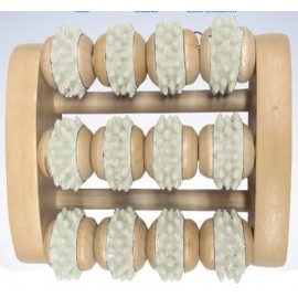 Logo Branded Vivitar Wood Triple Bar Rolling Foot Massager  Logo Branded Vivitar Wood Triple Bar Rolling Foot Massager