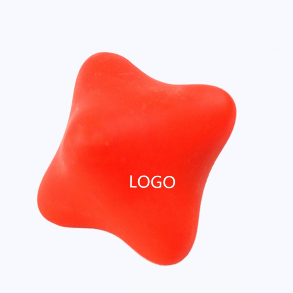 Custom Printed Silicone Fitness Massage Ball Hard Single Facial Massager Custom Printed Silicone Fitness Massage Ball Hard Single Facial Massager