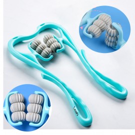 Multifunctional Six Wheel Cervical Massager with Logo