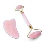 Pink Jade Roller W/ Pink Jade Guasha Custom Imprinted