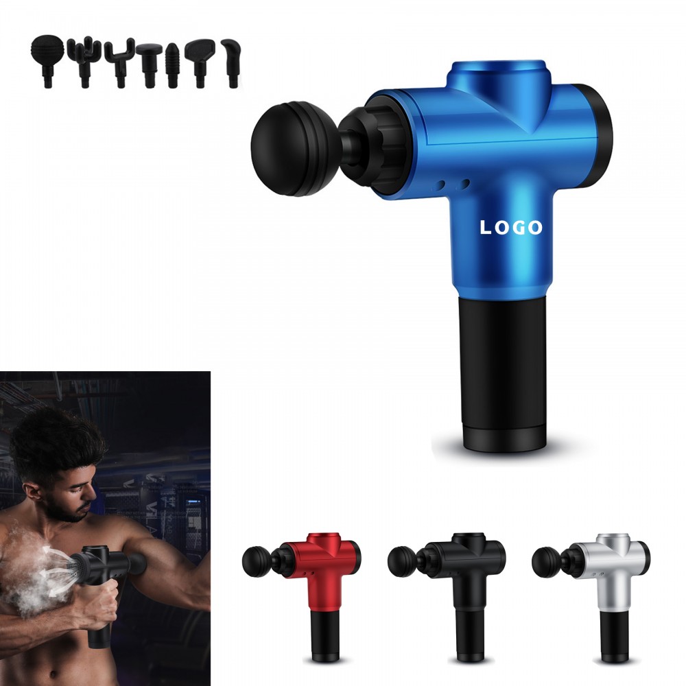 7 Head Massage Gun for Athletes Custom Printed