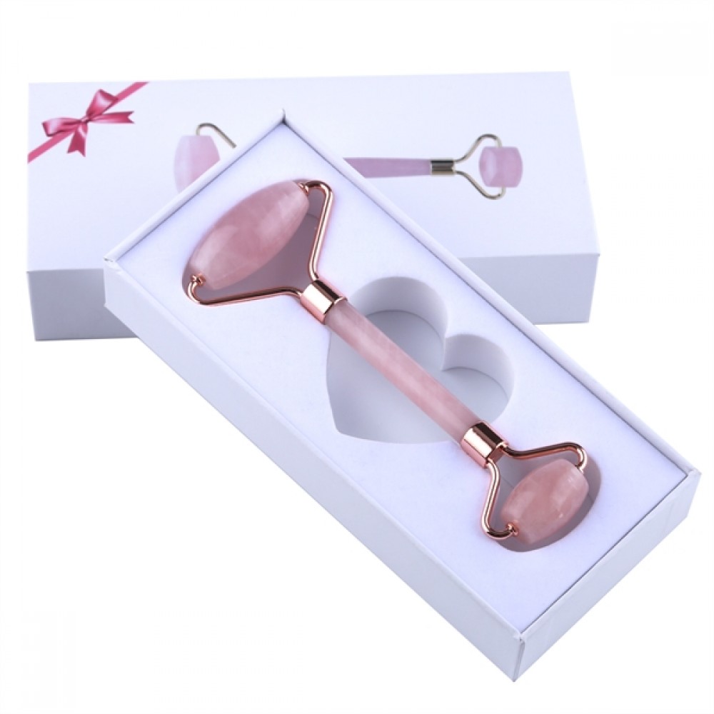 Custom Imprinted Deluxe Rose Quartz Facial Jade Roller Custom Imprinted Deluxe Rose Quartz Facial Jade Roller
