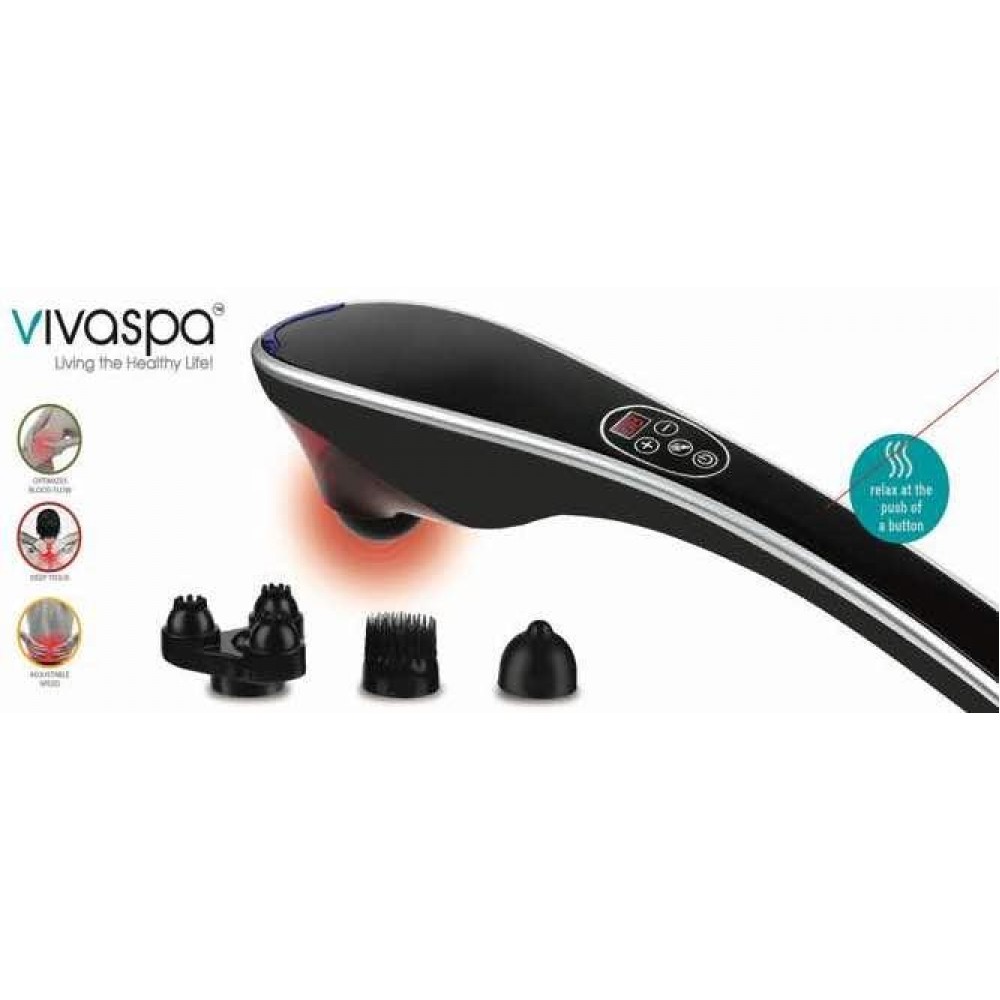 Vivitar Kneading & Heating Shiatsu Neck & Lumbar Massager with Logo Vivitar Kneading & Heating Shiatsu Neck & Lumbar Massager with Logo