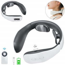 Promotional Rechargeable Electric Pulse Neck Massager With Remote Control