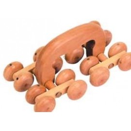 Comfort Ball Wooden Massager w/ Magnetic Dots with Logo