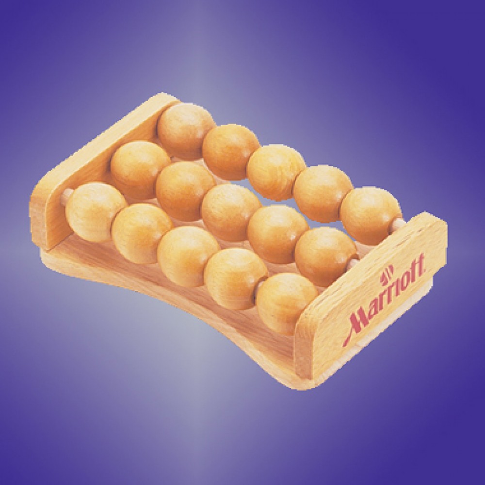 Wooden Foot Massager (Screened) - ON SALE - LIMITED STOCK with Logo