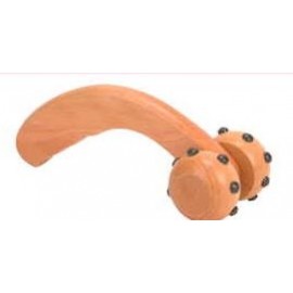 Wooden Massager w/ Magnetic Spokes with Logo
