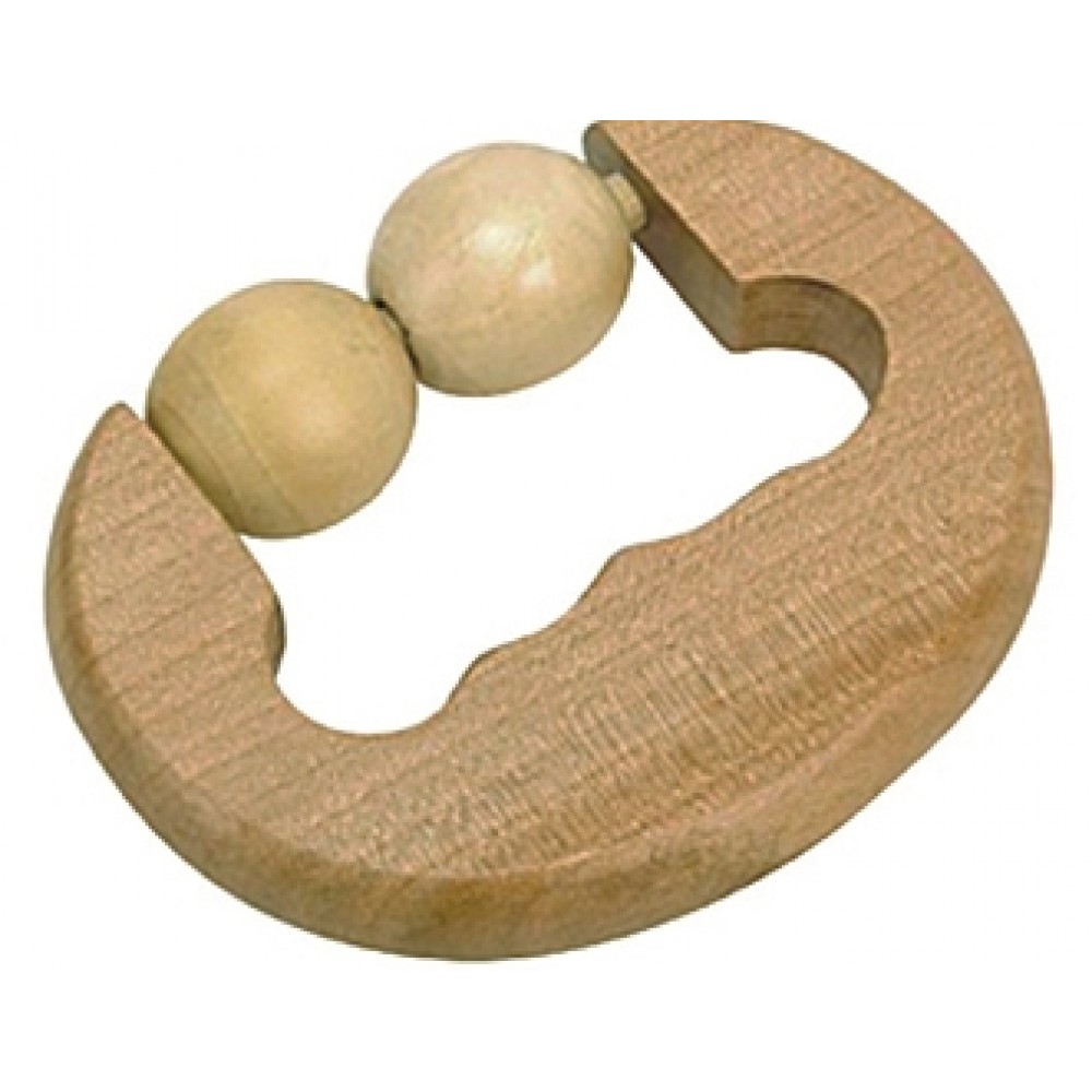 C-Shape Handle Wooden Massager with Logo