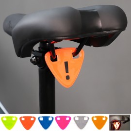 High Visibility Triangle Warning Sign Bicycle Reflective with Logo