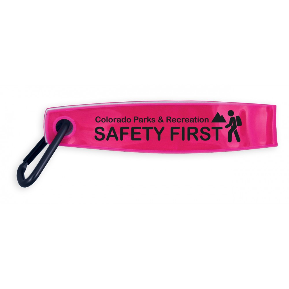 Reflective Safety Fob w/Carabiner Custom Imprinted Reflective Safety Fob w/Carabiner Custom Imprinted