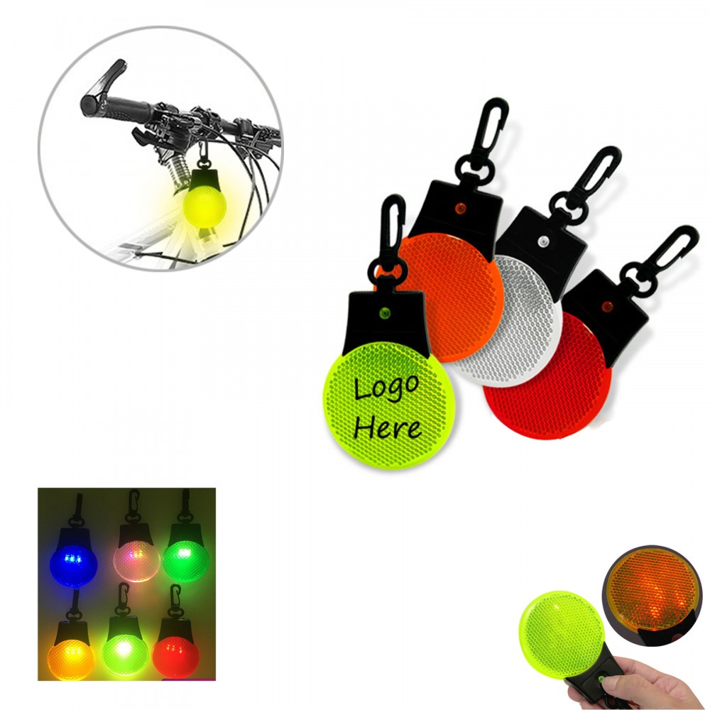 Safety Reflector Flashlight Keychain with Logo Safety Reflector Flashlight Keychain with Logo