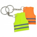 Reflective Safety Vest Key Chain with Logo