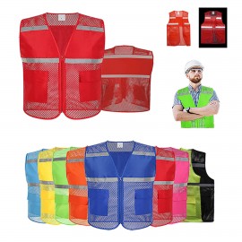 Unisex Mesh Reflective Vest with Logo  Unisex Mesh Reflective Vest with Logo