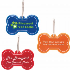 Customized Dog Bone Reflective Collar Tag