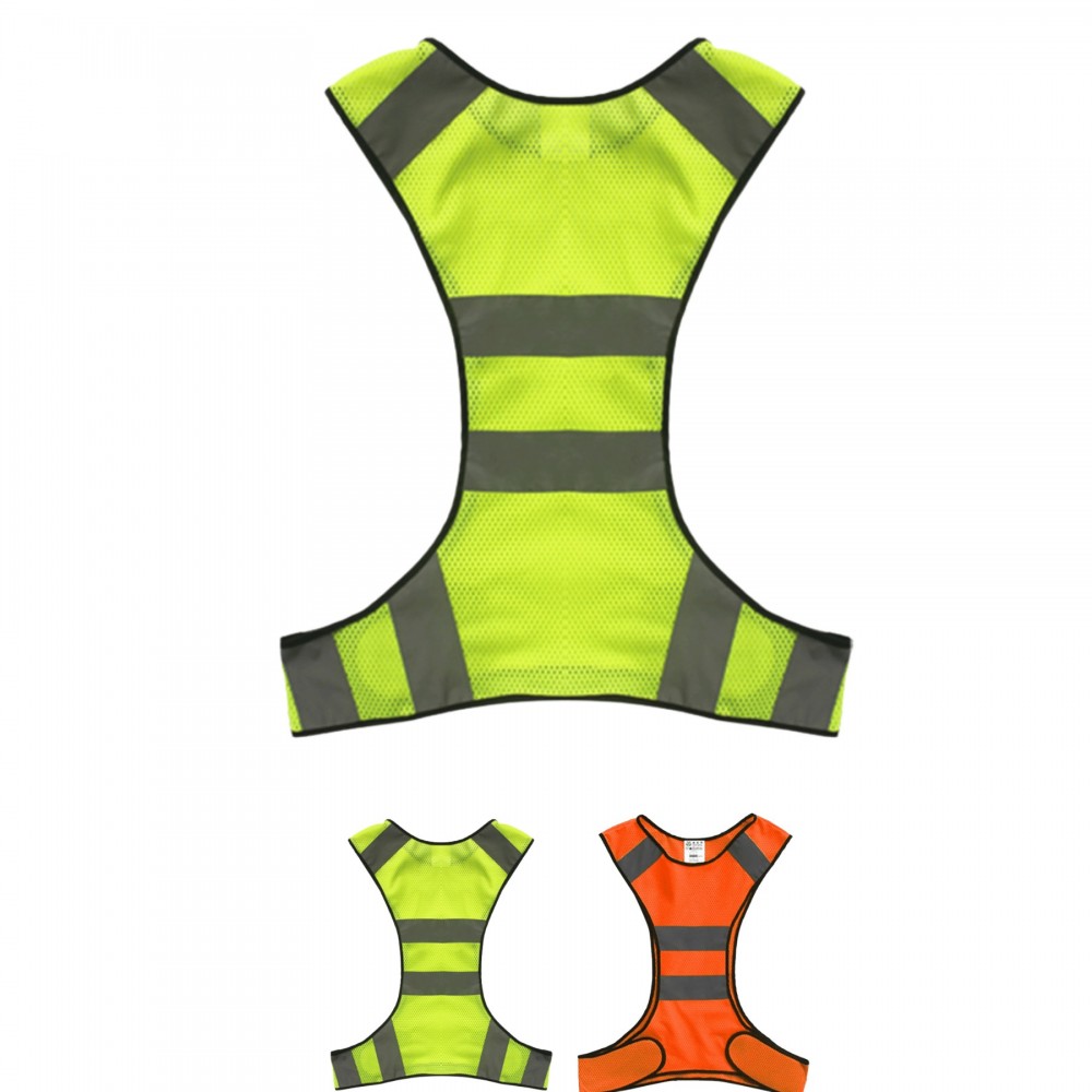 High Visibility Reflective Safety Vest - XL with Logo