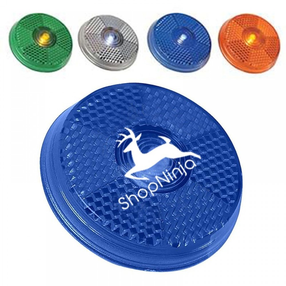 Custom Round Blinking Light With Back Clip