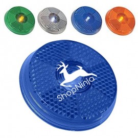 Custom Round Blinking Light With Back Clip