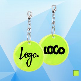 Round Shaped Reflector w/Key Tag with Logo