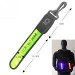 LED safety light with reflective strap with Logo