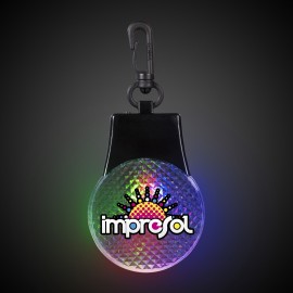 Logo Branded Clear Light Up Safety Reflector(Digi-Printed)