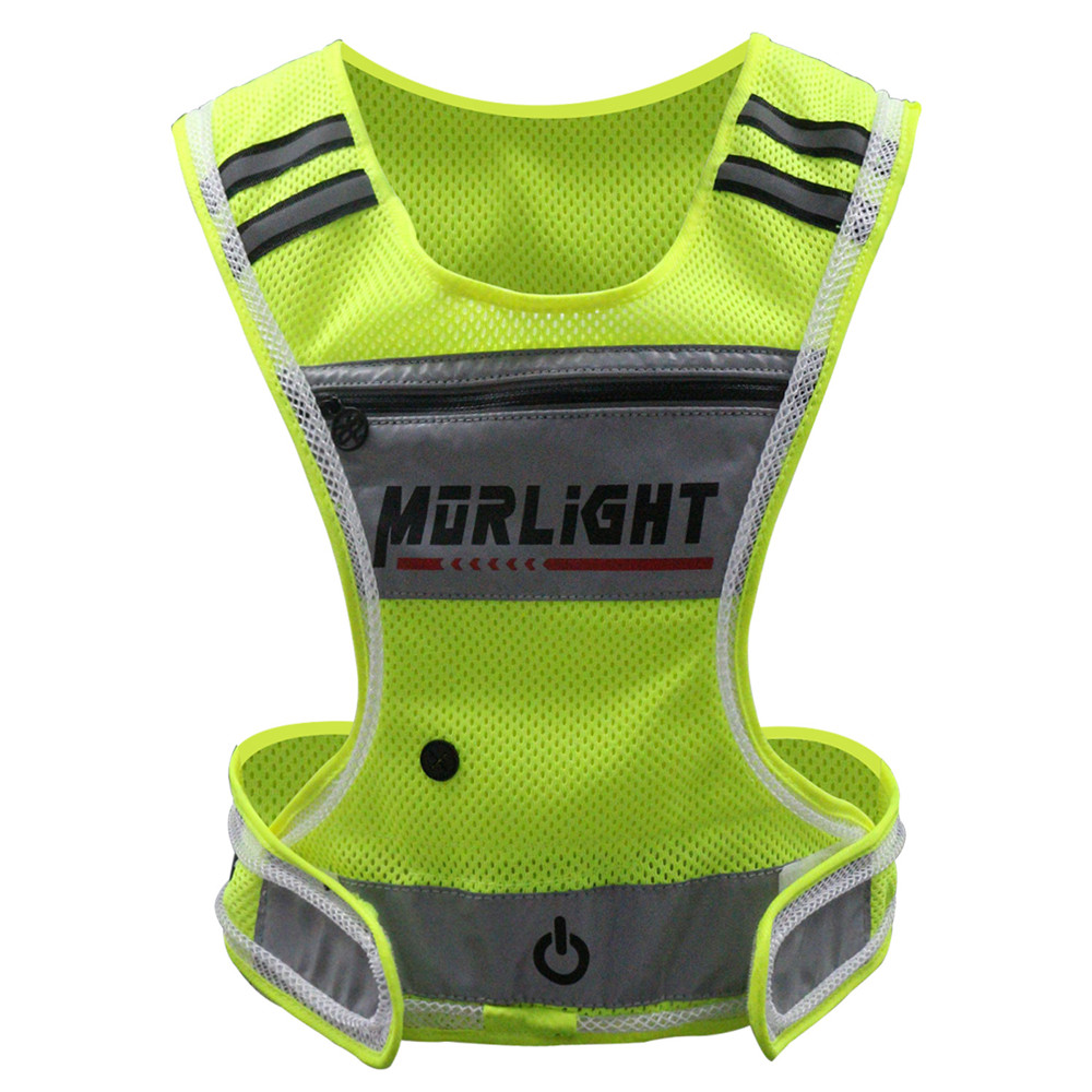 Outdoor Sports Flashing Warning Reflective Riding Harness with Logo