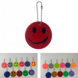 Round Reflective Keychain with Logo  Round Reflective Keychain with Logo