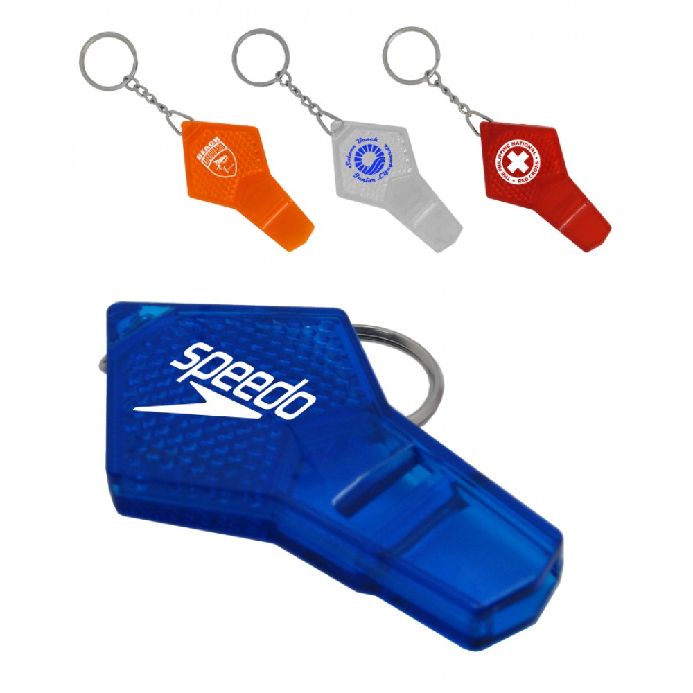 Reflective Safety Whistle Keychain Custom Imprinted Reflective Safety Whistle Keychain Custom Imprinted